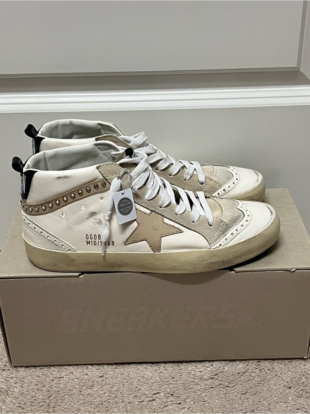Golden Goose Mid Star Swarovski